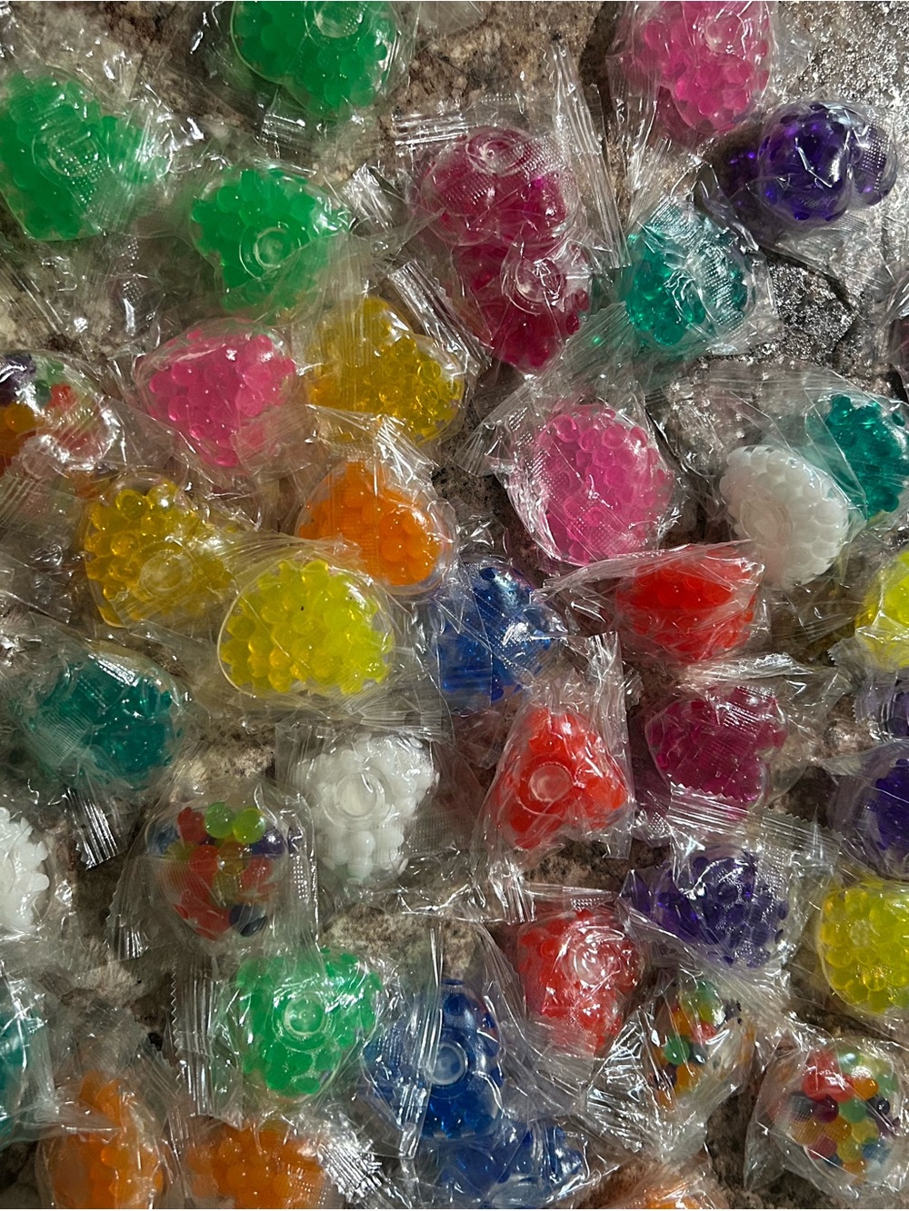 48 Multi-Color Squishy Hearts Party Favors